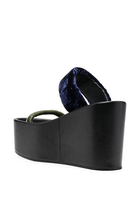 sandali con zeppa in  velluto DRIES VAN NOTEN | Scarpe | WS221262H60+35QU603604